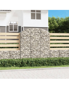 Cesto Gabbione ad Arco 150x30x160/180 cm Ferro Zincato