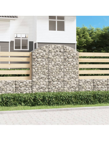 Cesto Gabbione ad Arco 150x30x160/180 cm Ferro Zincato