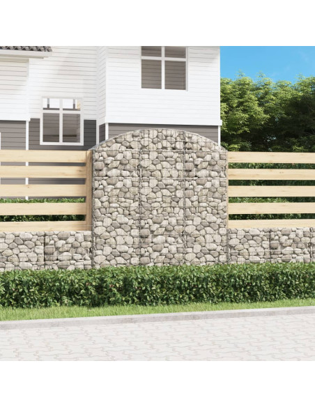 Cesto Gabbione ad Arco 150x30x160/180 cm Ferro Zincato