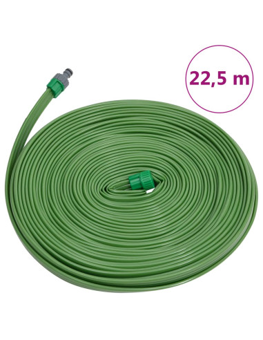 Tubo di Irrigazione 3 Tubi Verde 22,5 m PVC