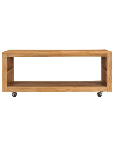 Tavolino da Salotto 110x60x40 cm in Legno Massello di Teak