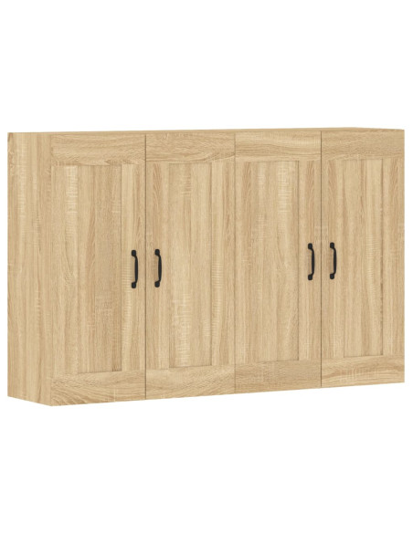 Armadietti a Parete 2 pz Rovere Sonoma in Legno Multistrato