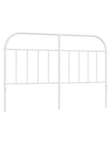 Testiera in Metallo Bianco 135 cm