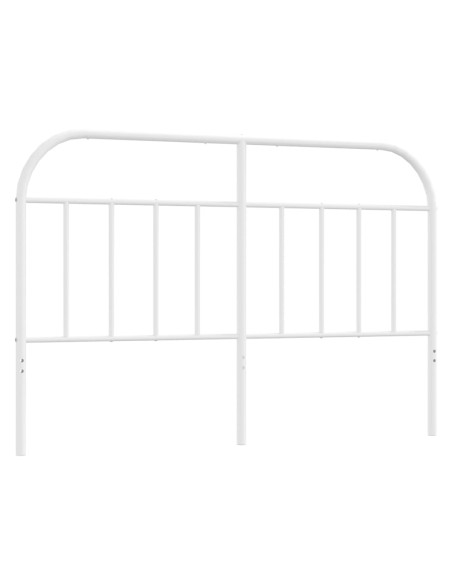 Testiera in Metallo Bianco 135 cm