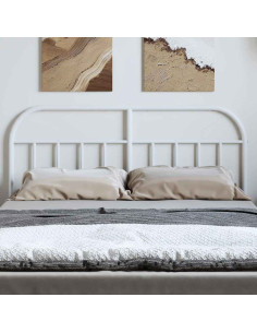 Testiera in Metallo Bianco 135 cm 2