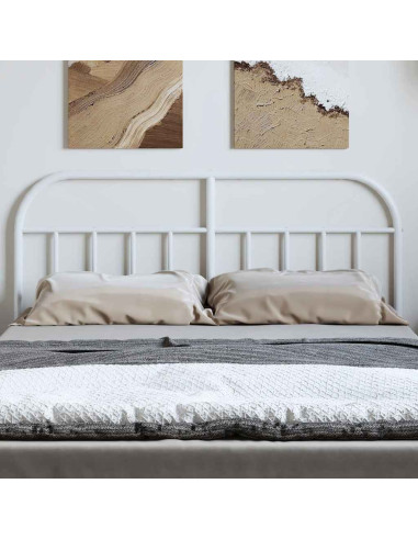 Testiera in Metallo Bianco 135 cm