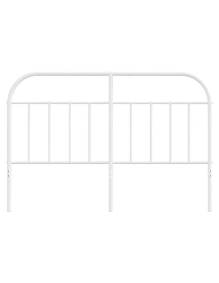 Testiera in Metallo Bianco 135 cm