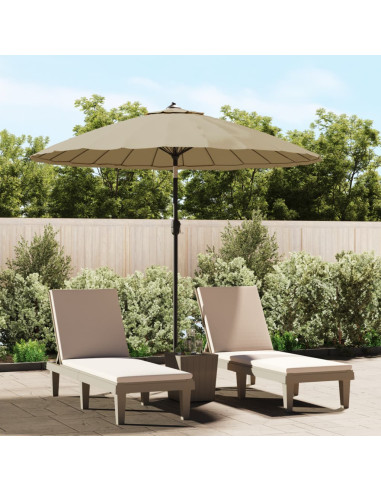 Ombrellone da Esterni con Palo in Alluminio 270 cm Grigio Talpa