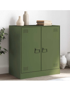 Credenza Verde Oliva 67x39x73 cm in Acciaio