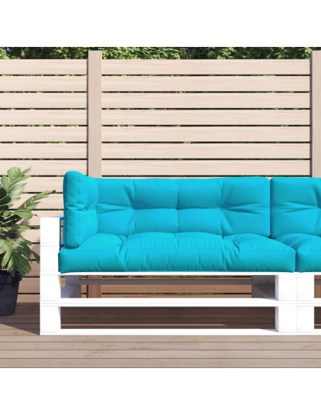 Cuscini per Pallet 3 pz Turchese in Tessuto