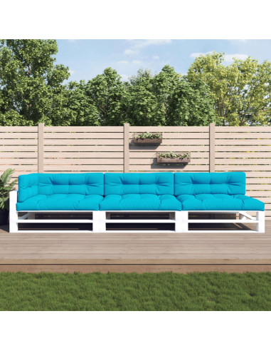 Cuscini per Pallet 7 pz Turchese in Tessuto