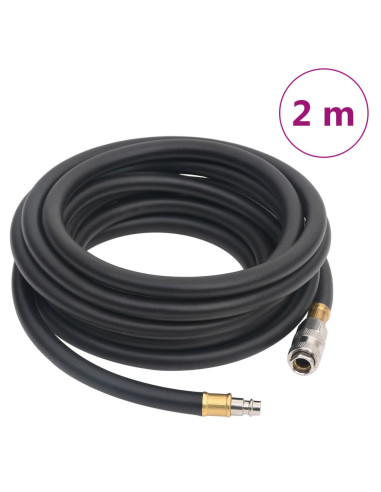 Tubo Aria Ibrido Nero 0,6" 2 m in Gomma e PVC
