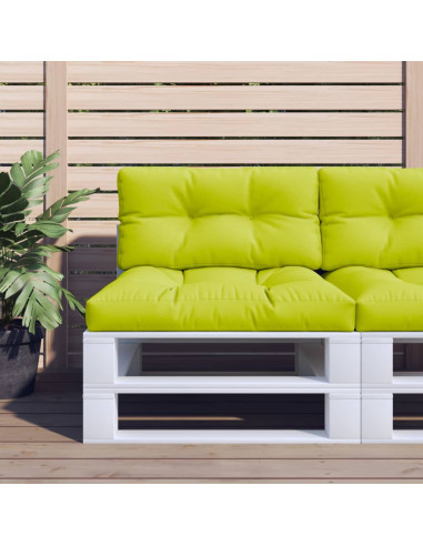 Cuscino per Pallet Verde Brillante 70x40x12 cm in Tessuto