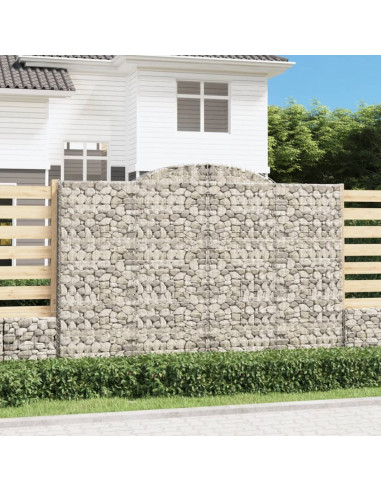 Cesti Gabbioni ad Arco 5 pz 300x30x200/220 cm Ferro Zincato