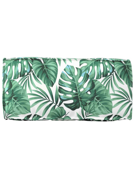 Cuscino Foglia Motivo Foglia 80 x 40 x 12 cm Tessuto Oxford