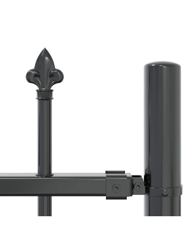 Recinzione per Giardino Grigio 240 x 115 cm