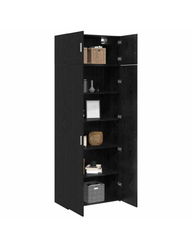 Armadio 3 pcs Rovere Nero