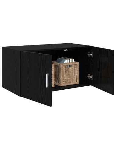 Armadietto a muro Rovere nero 80 x 42.5 x 40 cm