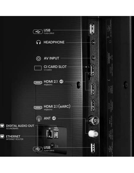 Hisense E7Q 85E79Q TV 2,16 m (85") 4K Ultra HD Smart TV Wi-Fi Nero