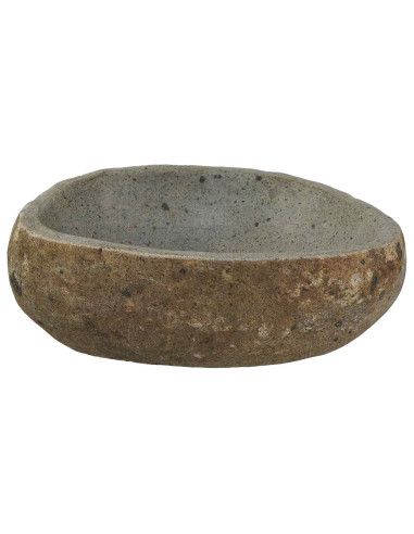 Basin in pietra fluviale (30-37) x (25-30) x 12 cm Pietra fiume