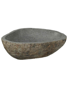 Basin in pietra fluviale Grigio chiaro 52 x 40 x 15 cm 2
