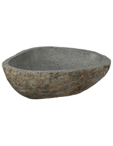 Basin in pietra fluviale Grigio chiaro 52 x 40 x 15 cm