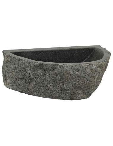 Lavabo a parete Grigio 37 x 30 x 12 cm Pietra fiume