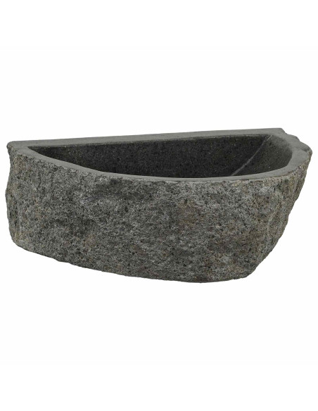 Lavabo a parete Grigio 37 x 30 x 12 cm Pietra fiume