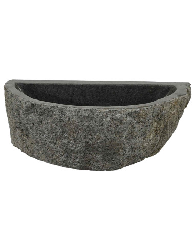 Lavabo a parete Grigio 37 x 30 x 12 cm Pietra fiume