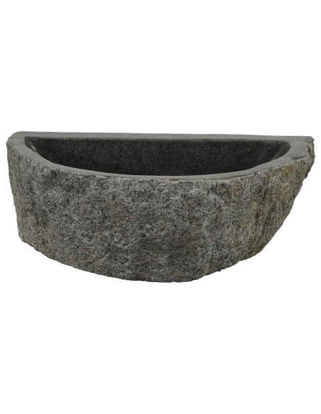 Lavabo a parete Grigio 37 x 30 x 12 cm Pietra fiume