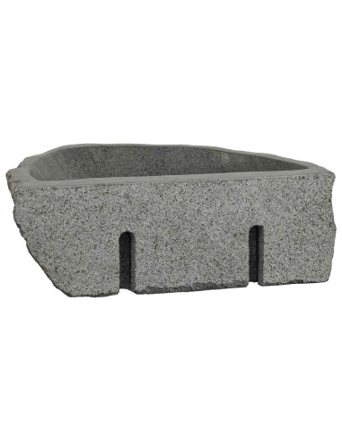 Lavabo a parete Grigio 37 x 30 x 12 cm Pietra fiume