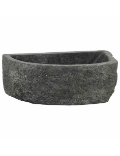 Lavabo a parete Grigio 45 x 35 x 15 cm Pietra fiume 2