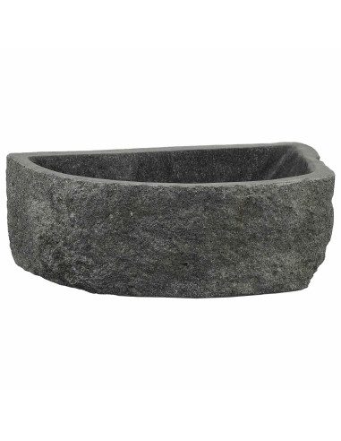 Lavabo a parete Grigio 45 x 35 x 15 cm Pietra fiume