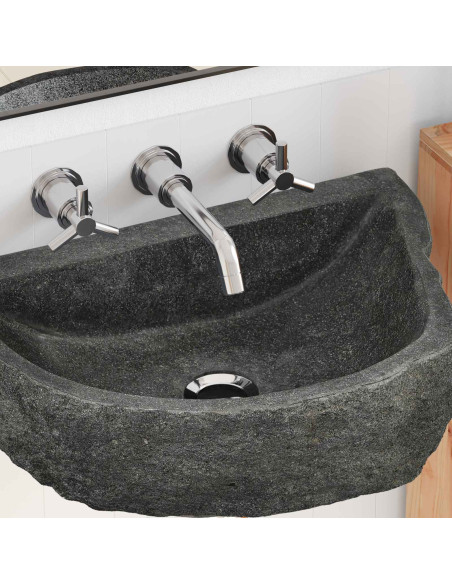 Lavabo a parete Grigio 45 x 35 x 15 cm Pietra fiume