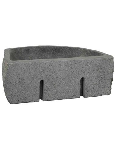 Lavabo a parete Grigio 45 x 35 x 15 cm Pietra fiume