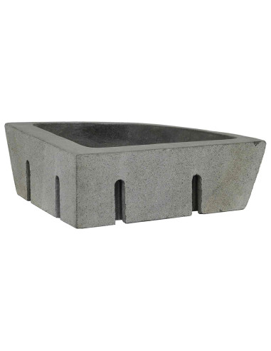 Lavabo Grigio (38-45) x (38-45) x 12 cm Pietra di Fiume