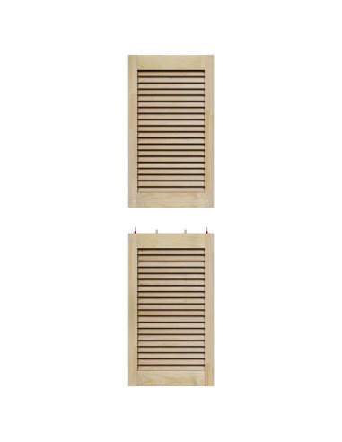 Porta per Armadio 4 pcs Naturale 140,5 x 2,1 x 39,5 cm