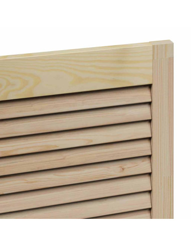 Porta per Armadio Naturale 110 x 2,1 x 39,5 cm Pino massello