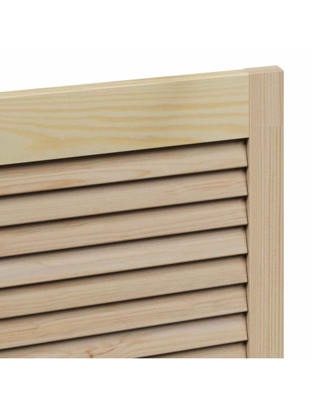 Porta per Armadio Naturale 110 x 2,1 x 59,5 cm Pino massello