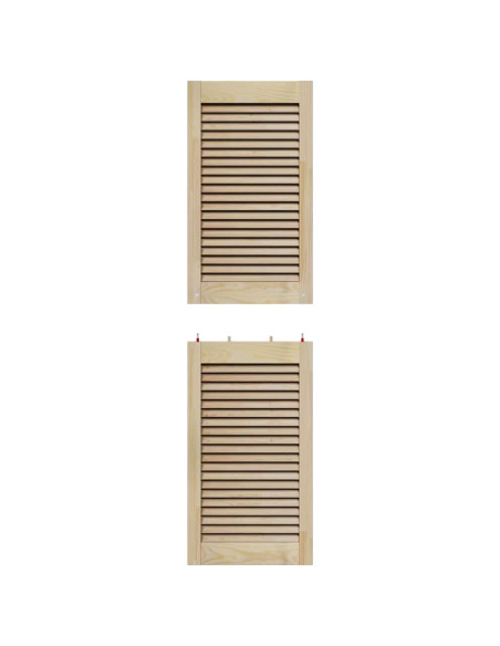 Porta per Armadio con porta 2 pcs Naturale 140.5 x 2 x 59.5 cm