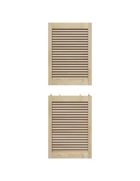Porta per Armadio con porta 2 pcs Naturale 140.5 x 2 x 59.5 cm