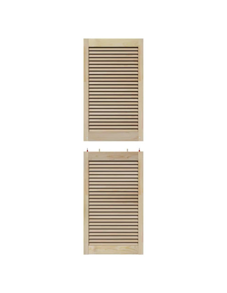 Porta per Armadio Naturale 170 x 2,1 x 49,5 cm Pino massello