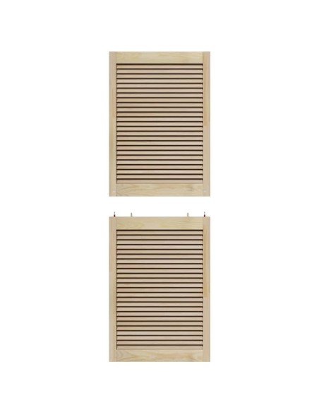 Porta per Armadio Naturale 170 x 2,1 x 59,5 cm Pino massello