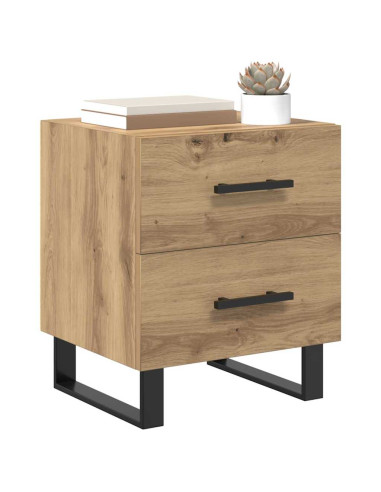 Armadio da Notte 2 pcs Rovere artigianale 40 x 35 x 47,5 cm