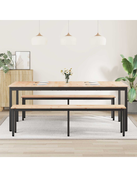 Tavolo da pranzo Naturale 200 x 100 x 75 cm Pino massello