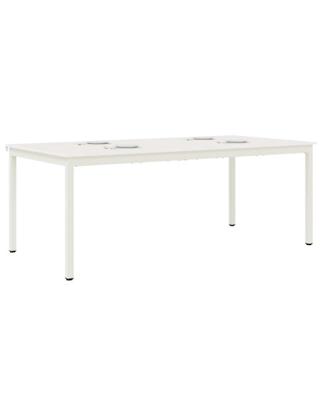 Tavolo da pranzo Bianco 200 x 100 x 75 cm Pino massello