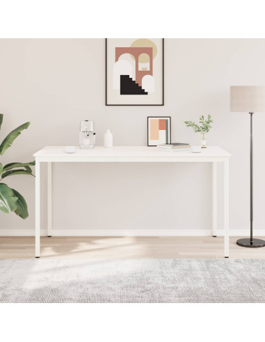 Tavolo da bar Bianco 110 x 55 x 105 cm Pino massello