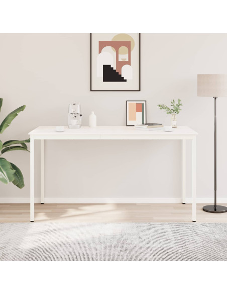 Tavolo da bar Bianco 110 x 55 x 105 cm Pino massello