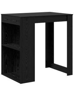 Tavolo da bar Rovere Nero 102 x 70 x 103,5 cm Legno multistrato 2