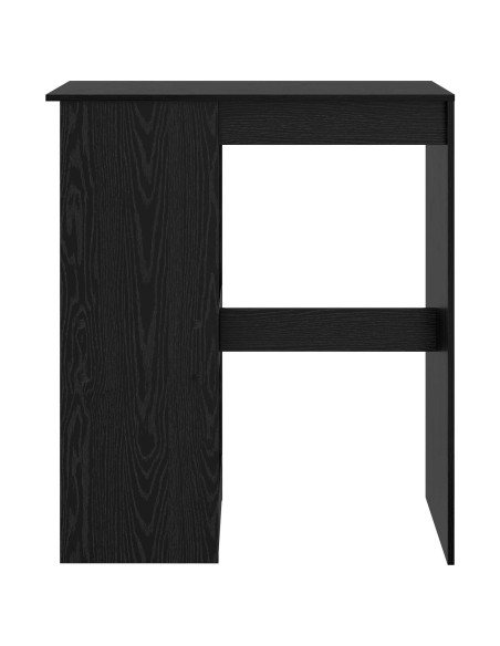 Tavolo da bar con lo scaffale Rovere Nero 90 x 47.5 x 103.5 cm
